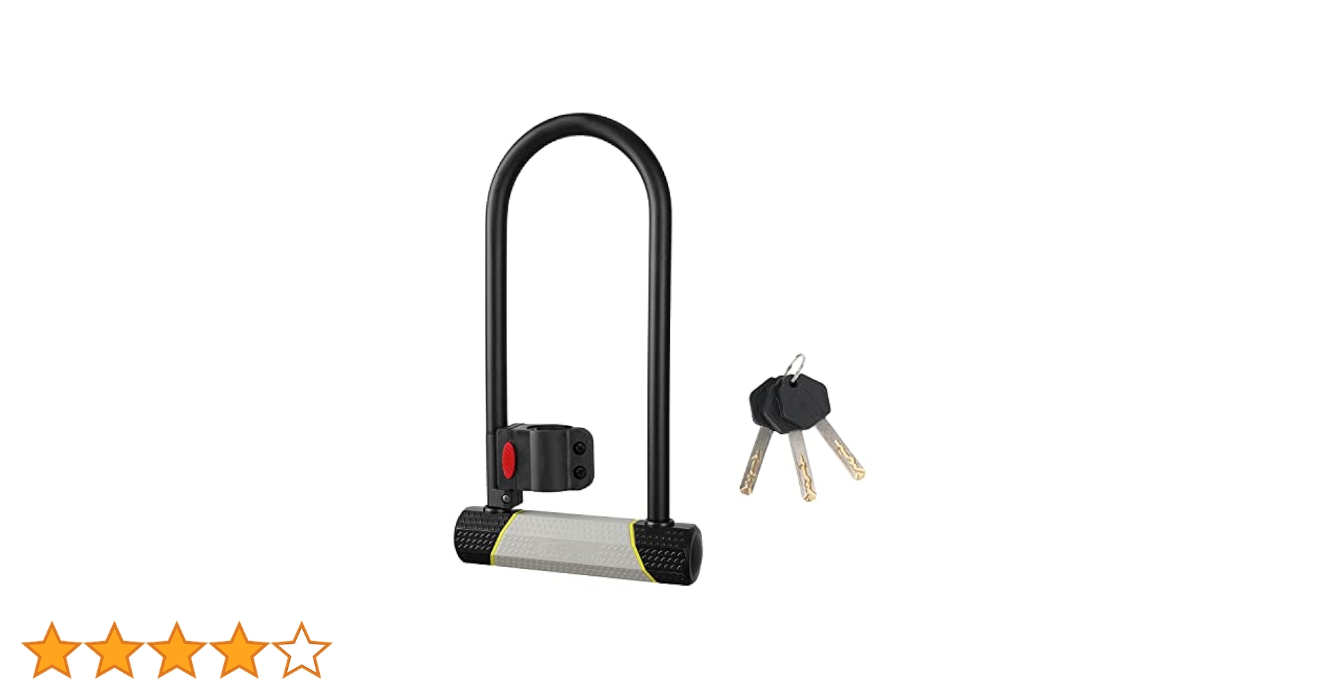 Amazon | SUNYA 自転車鍵盗難防止、バイクu字ロック 180x320mm